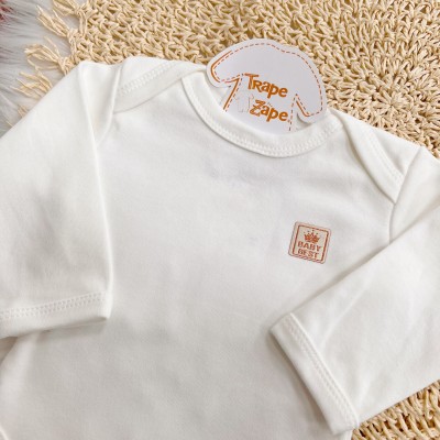 Conj. Body e Calça 100% Algodão Egípcio com Proteção UV50+ - Branco